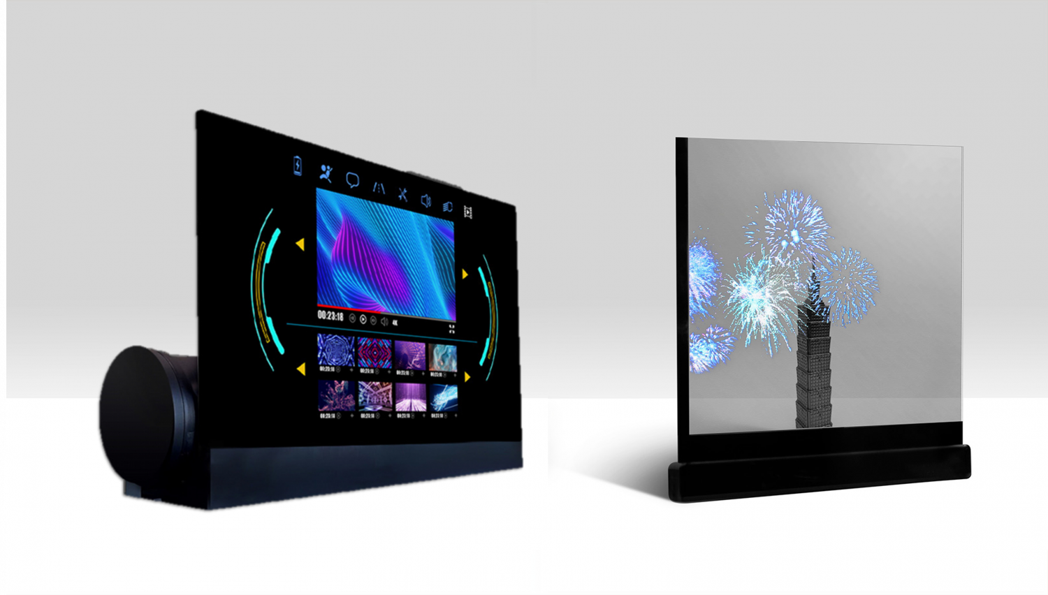 可卷式、折迭性、高透明